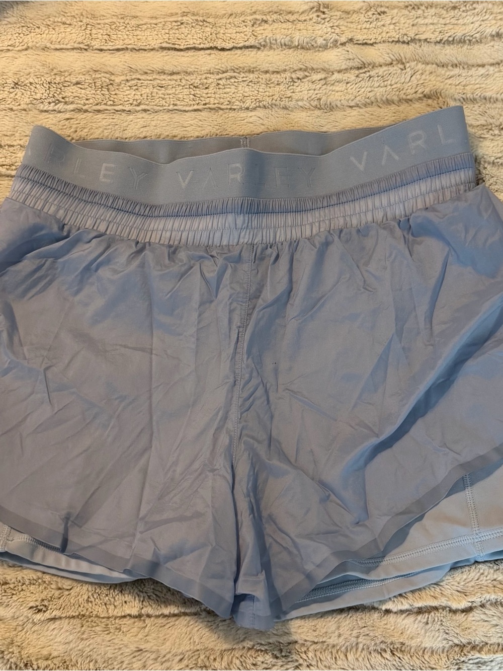 Varley Light Blue Women's Athletic Shorts
